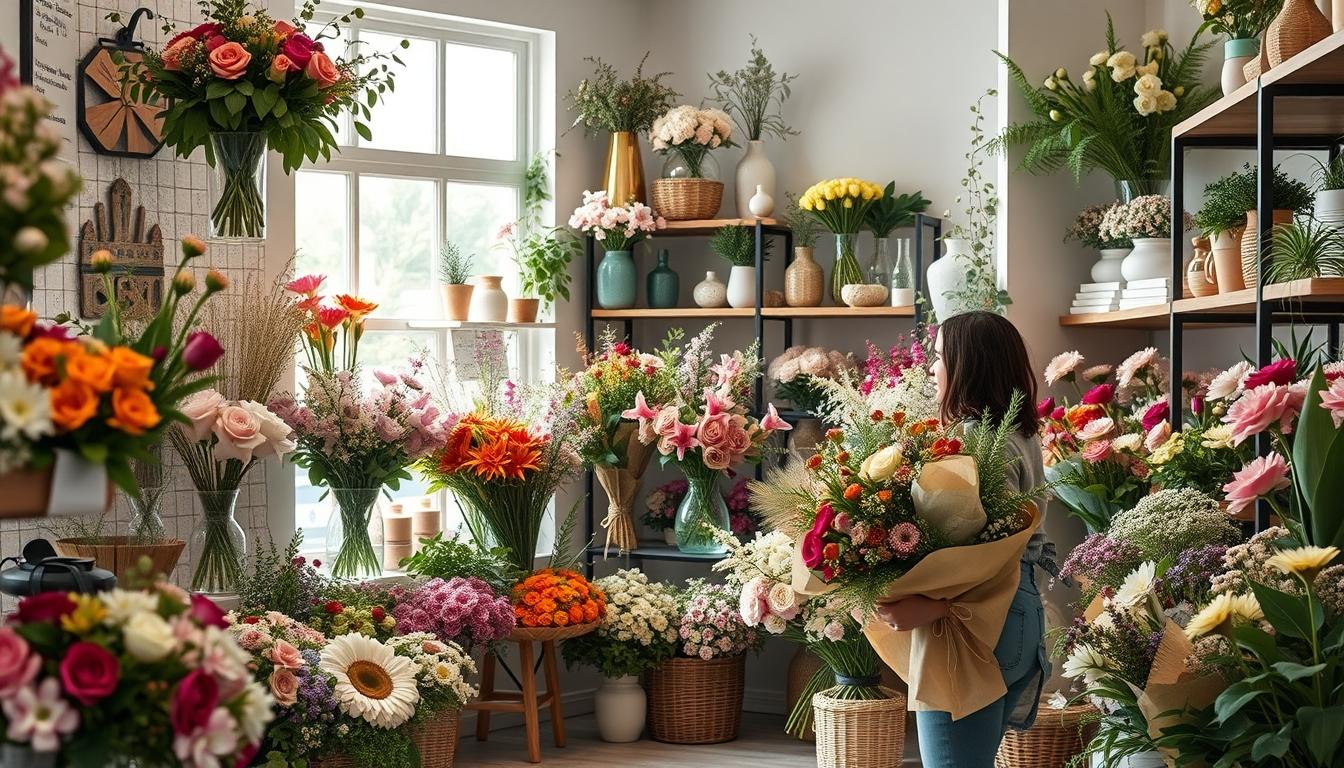 Seasonal flower arrangements